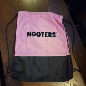 Hooters Drawstring Bag Pink/Black